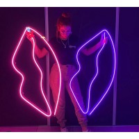 Dudak Dekoratif Neon Led Tablo, Neon Duvar Tabela -RENK SEÇENEKLİ Dudak Dekoratif Neon Led Tablo, Neon Duvar Tabela -RENK SEÇENEKLİ
